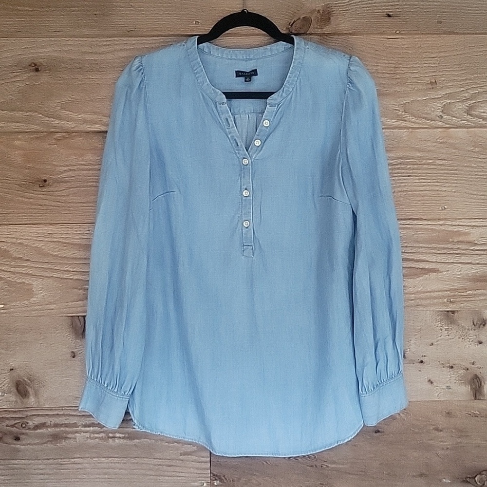 Talbott Size Small Chambray Henley